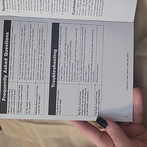 Petsafe Basic Bark Control Collar red & black for small dog with 2 batteries - Picture 11 of 17